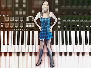 Gorgeous Babe in Minidress Music Visualizer