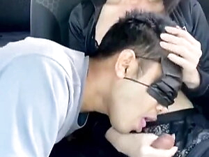 Thai Ladyboy Hot Cum in Car