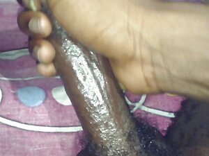 Femboy luciferx1man uses oil creams to masturbate the hot big black cock in the night time on the bed