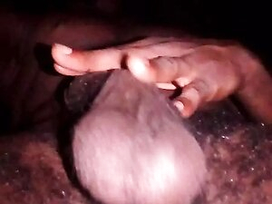 Femboy having fun at home  in the night Playing with big black dick