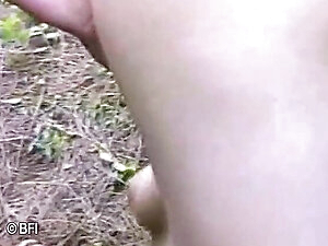 Brazilian shemale orgy in the woods
