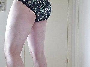 New clothes, maxi pad, panties, pantyhose, transgender