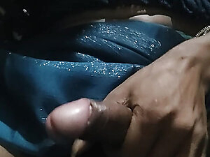 Indian sissy  cumming in saree