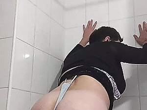 My ass enjoying great dildo while wearing miniskirt and micro thong