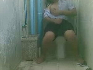 Thai ladyboy student solo shower show EP2