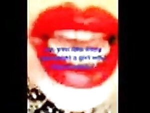 Sissy Boy has Cock Sucking Lips