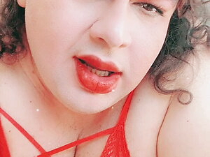 Lady in Red-Real orgasm moment